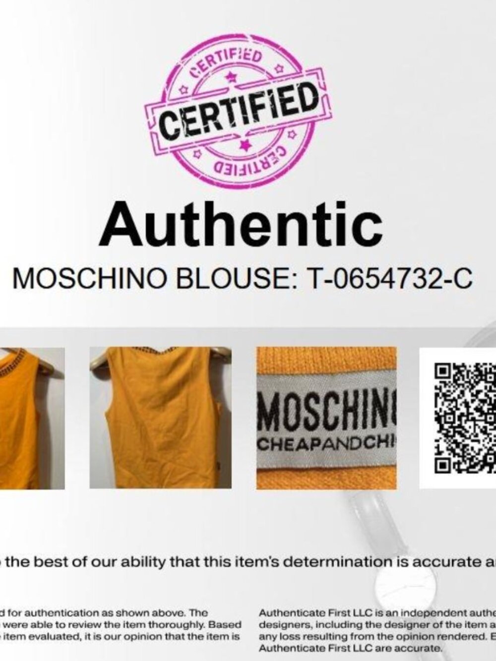 Vintage Moschino Cheap and Chic Beaded Knit Top Orange - 8 - Picture 6 of 6